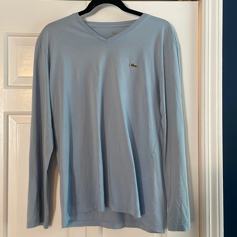 Mens Lacoste long sleeve tee